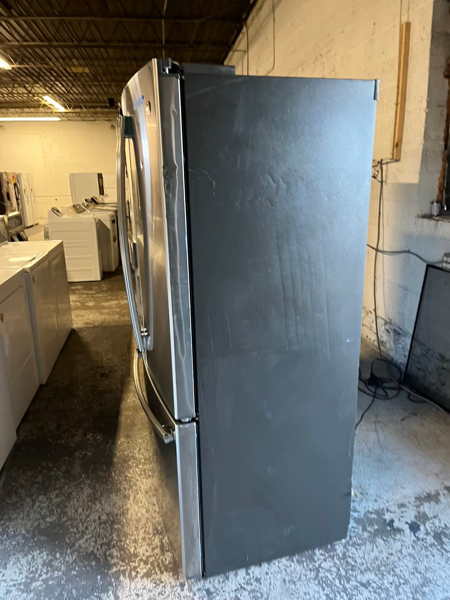 - GE French door Refrigerator counter depth stainless steel w/ ice water dispenser 36" #RF529LB
