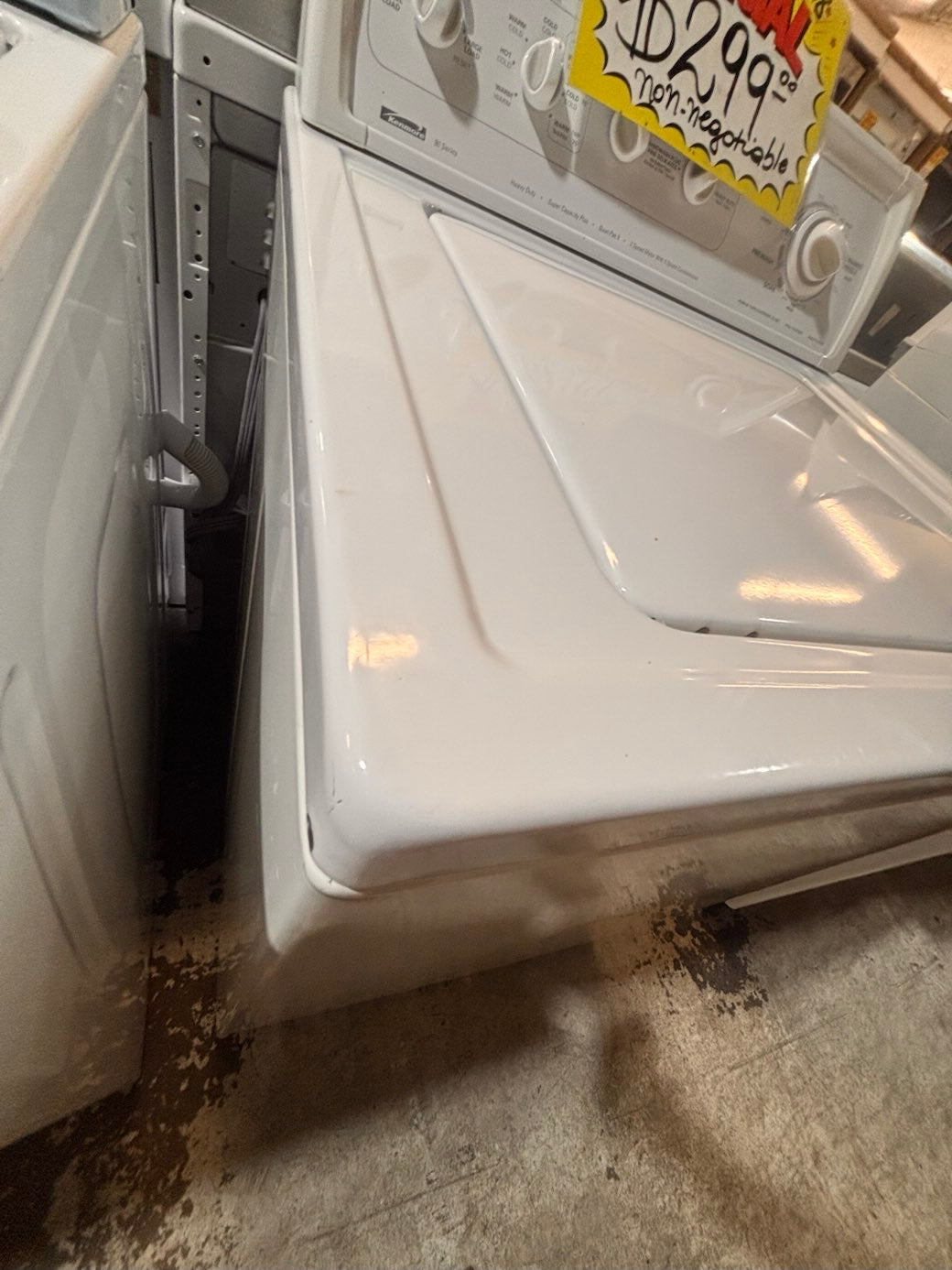}}sale🔥🔥Kenmore Top load washing machine w agitator 27" in good condition,working 💯 with warranty ! used-Refurbished #TKW17TB