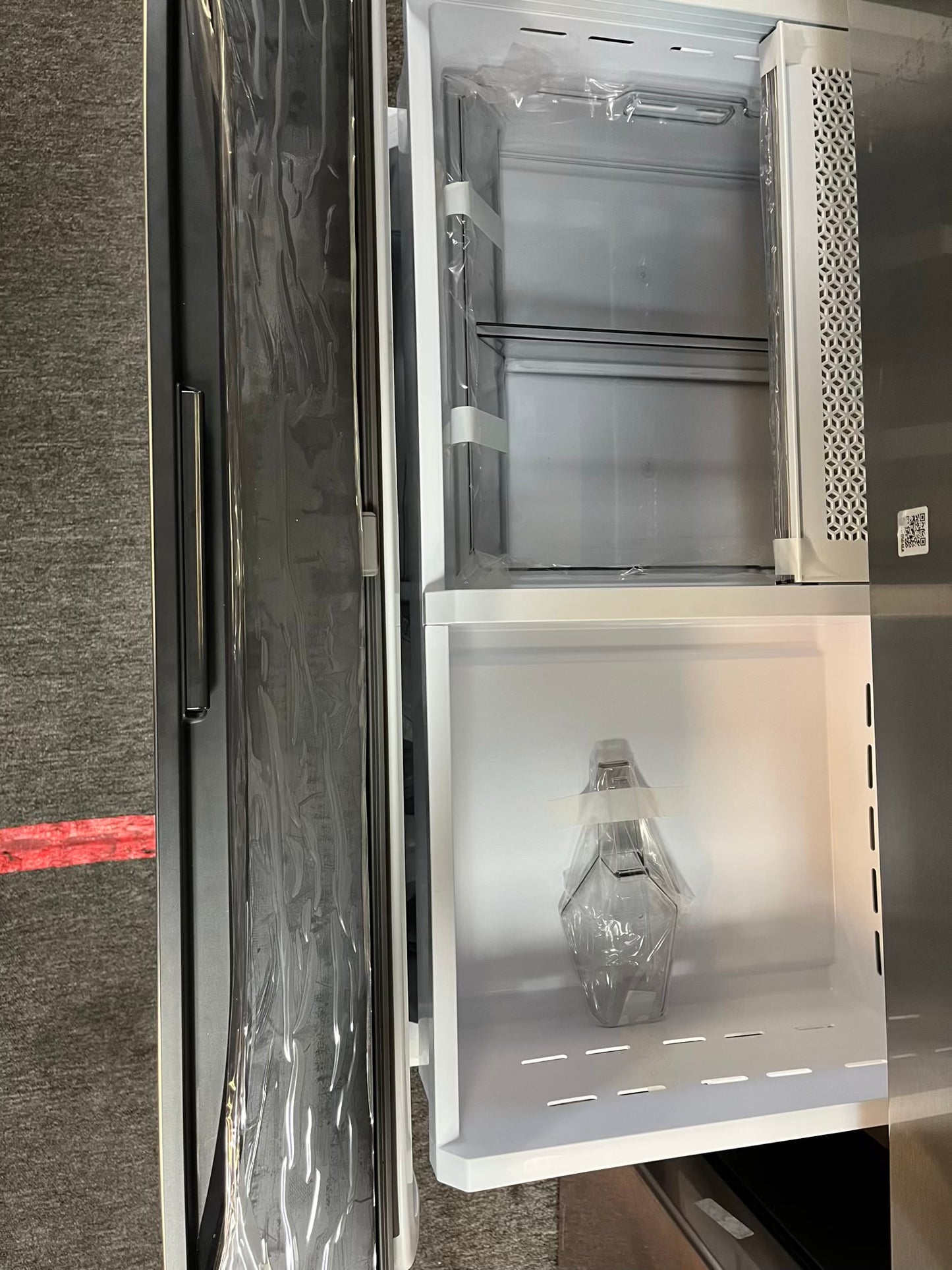 Open Box Samsung counter depth 5-door Refrigerator stainless steel w/ice maker & beverage center 36" #RF560WL