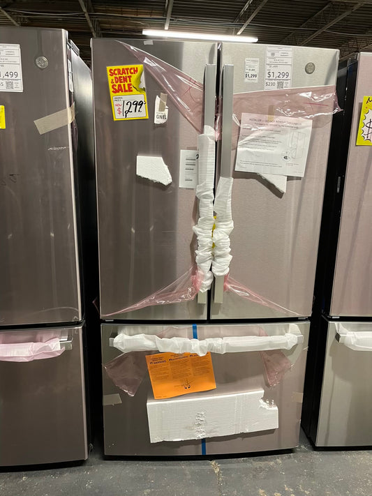 Open Box π¦ GE French Door Refrigerator stainless steel w/ice maker and water dispenser inside - Item number #RF634NB 36β in