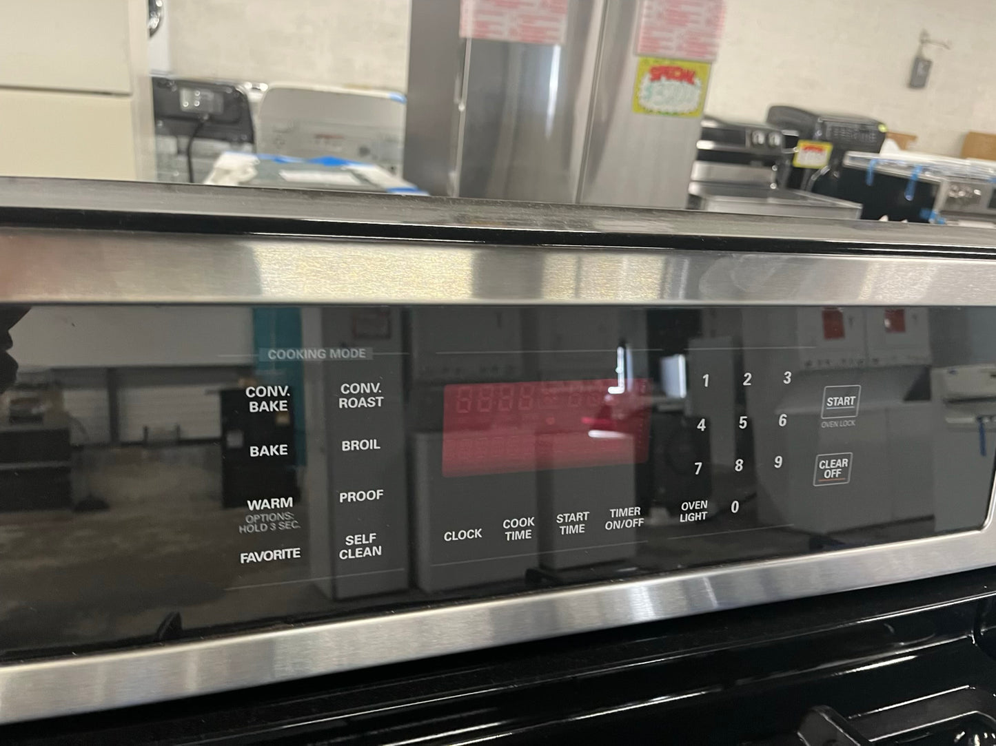 - GE gas range stainless steel 5 burner convection bake broil roast Warm Proof self clean 30" #GR111B