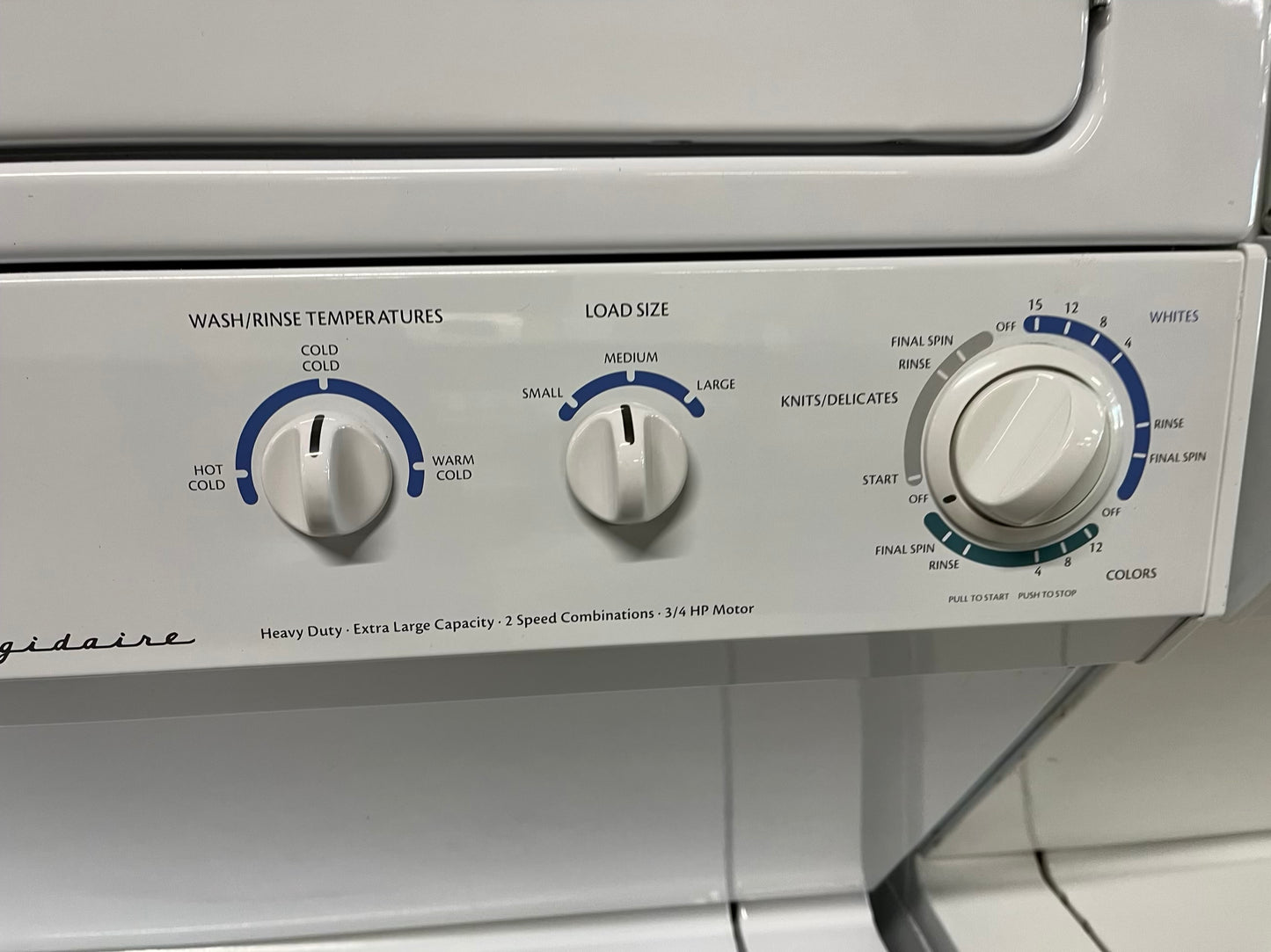 -Frigidaire stacked laundry center Electric 220v washer & dryer set in white 27" #LG234AB