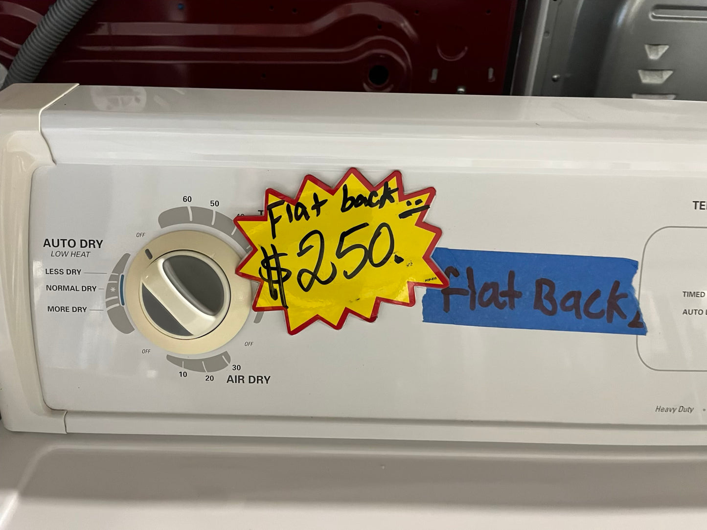 Kenmore electric 220v dryer side x side flat black #ED064VB