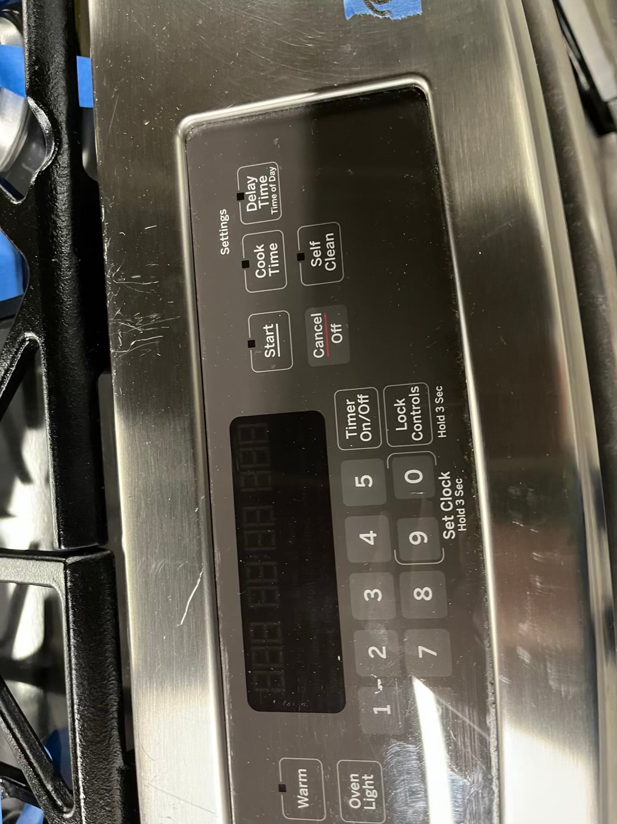 - GE gas range slide in stainless steel 4 burner bake broil hi/lo self clean 30" #ER671WB