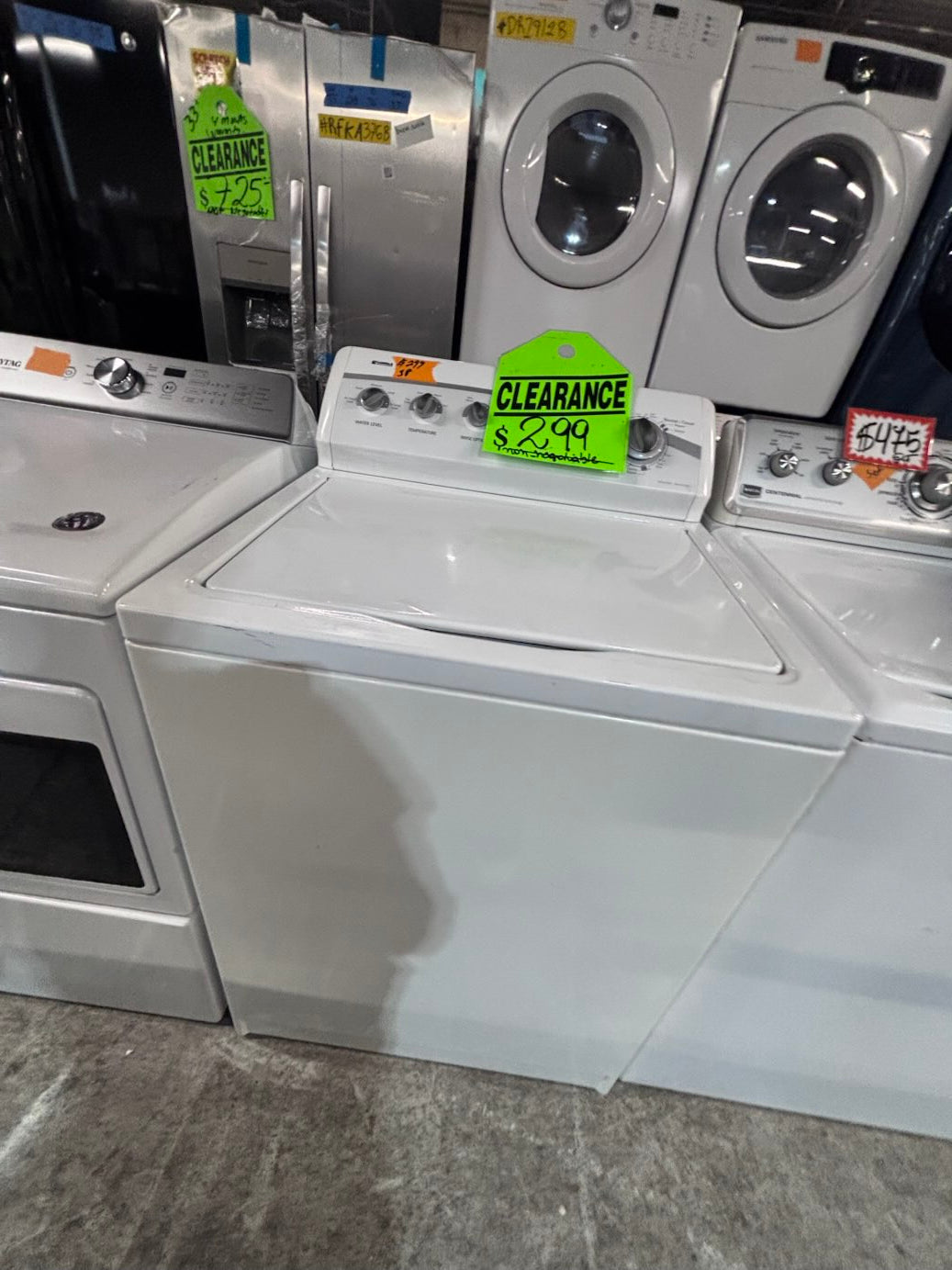 }sale🎈kenmore heavy duty Top load washing machine w agitator 27" in good condition,used-Refurbished #TK1527B