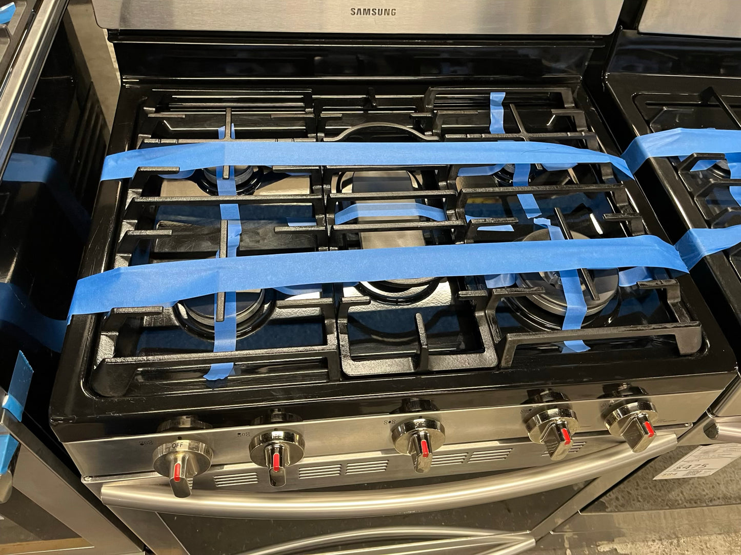 - Samsung Gas range 5 burner convection roast  bake broil self clean stainless steel 30” Refurbished 30" #GR296CB