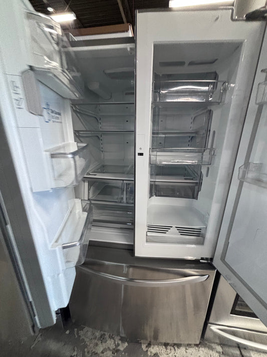 >Special π2pc. Combo Refurbished 30β cu.ft -LG full size french door refrigerator w/ice water dispenser 36",gas range five burners all same brand used-refurbished #RF6612PC