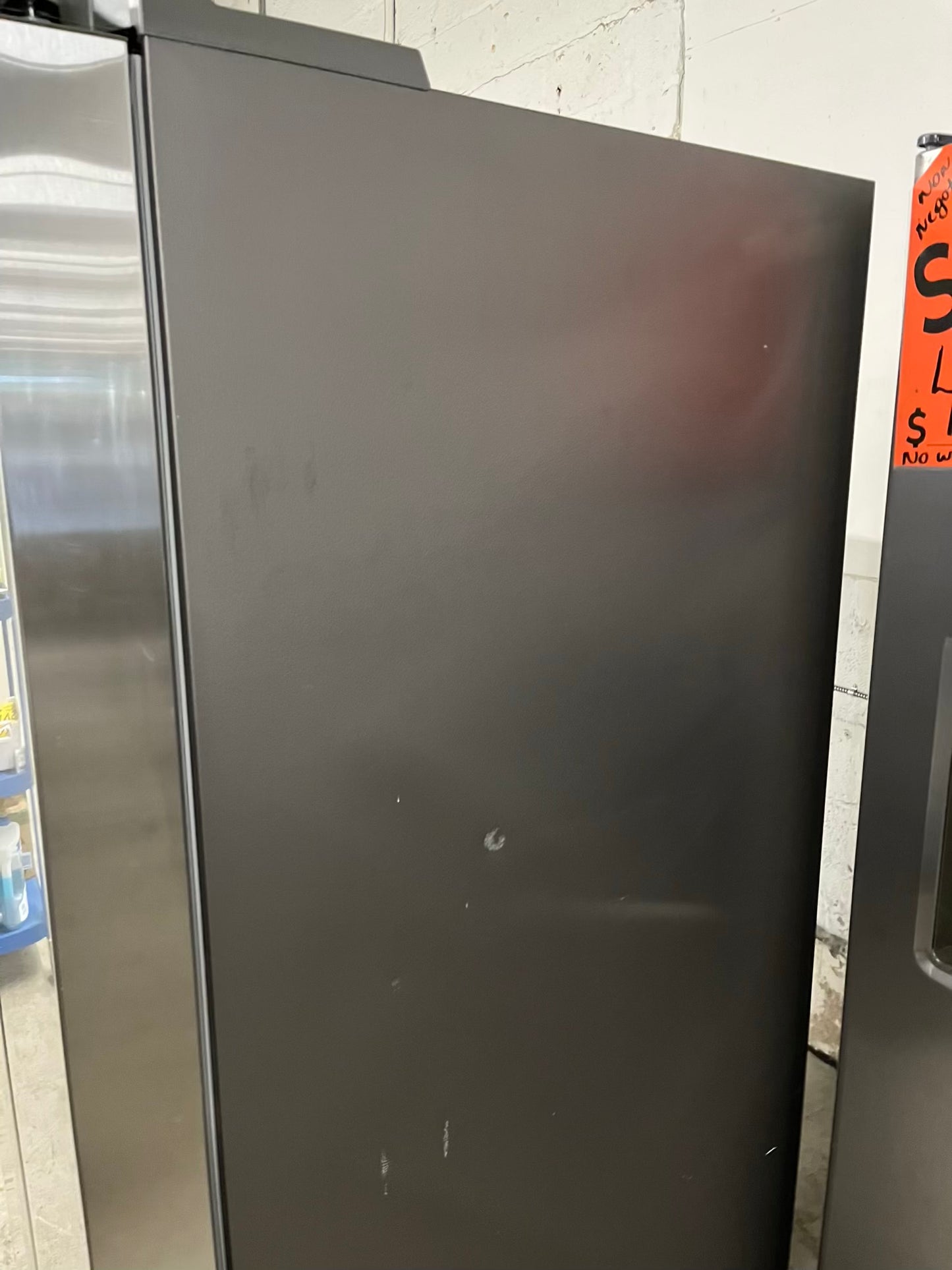 Used Refurbished Samsung side x side refrigerator stainless steel w/ice water dispenser 36" #RF835UB-TR
