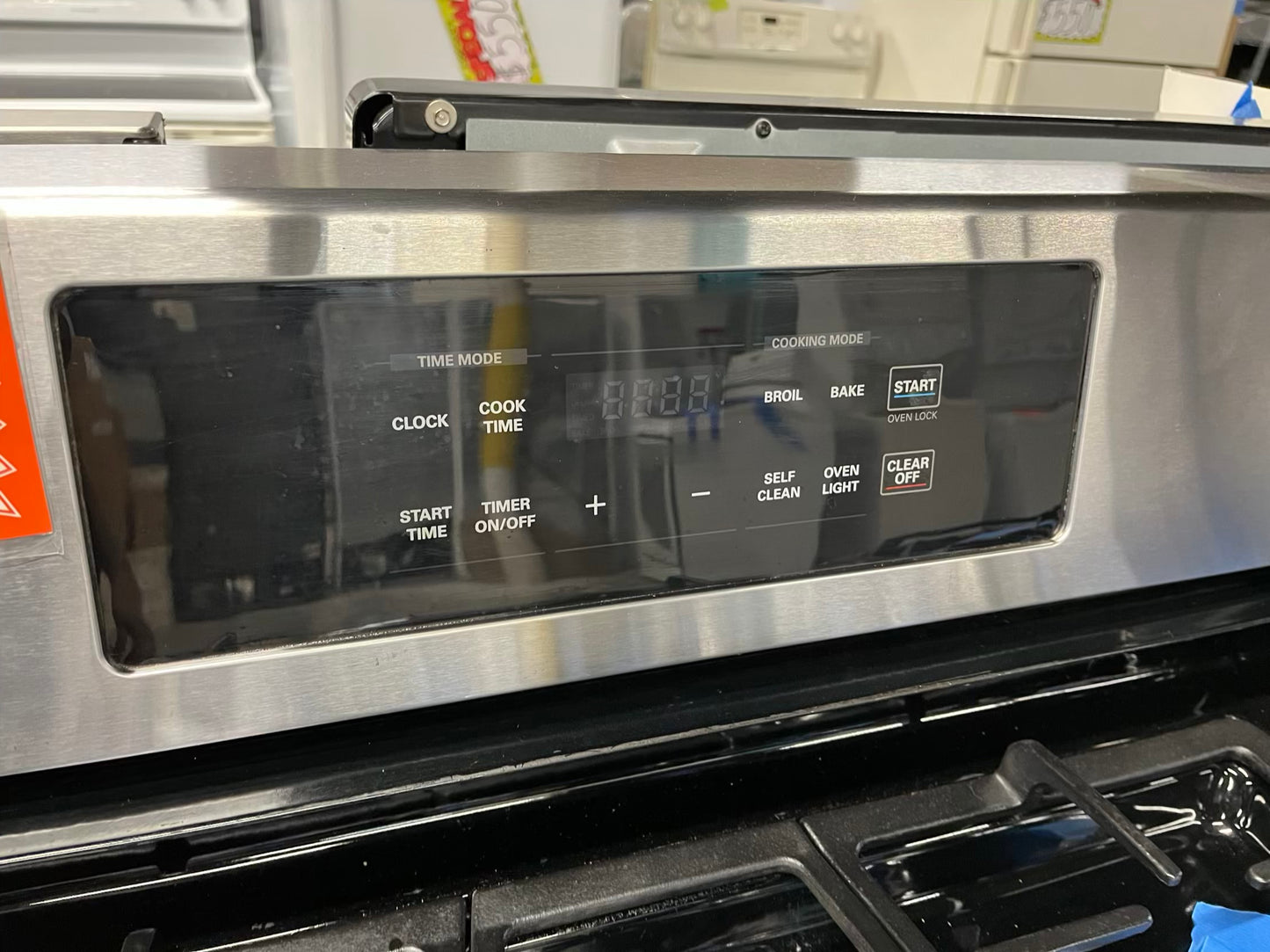LG gas range 5 burner bake broil self clean stainless steel I 30" Refurbished #ER275RB