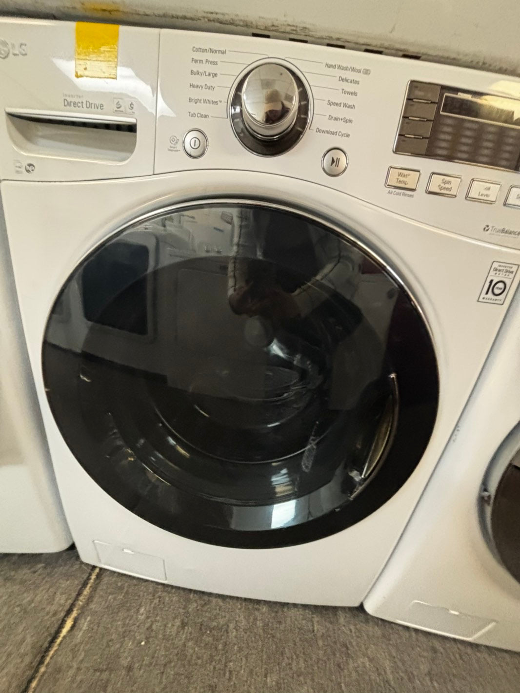 -📢black Friday sale 🦃 LG front load steam washer 4.5cu.ft large capacity stainless steel drum used-refurbished #FW156L