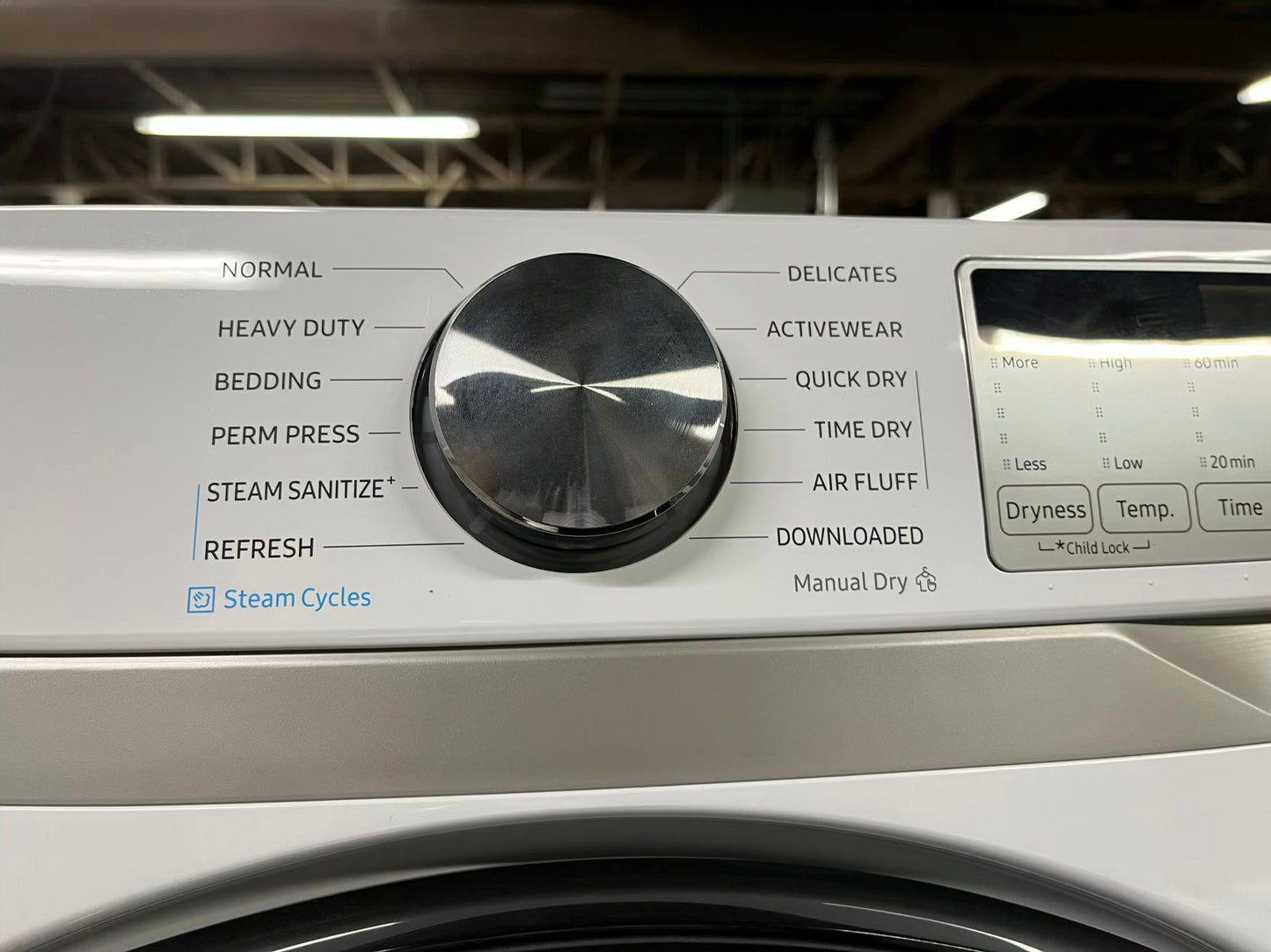 Open Box 📦 Scratch & Dent mix match LG 4.5 cu. ft. Capacity Smart Front Load ENERGY STAR Washer with TurboWash® 360° Al & Samsung 7.5 cu. ft. Vented Smart Stackable Electric 220v Dryer In White w/ Steam 27" in #WD634NB