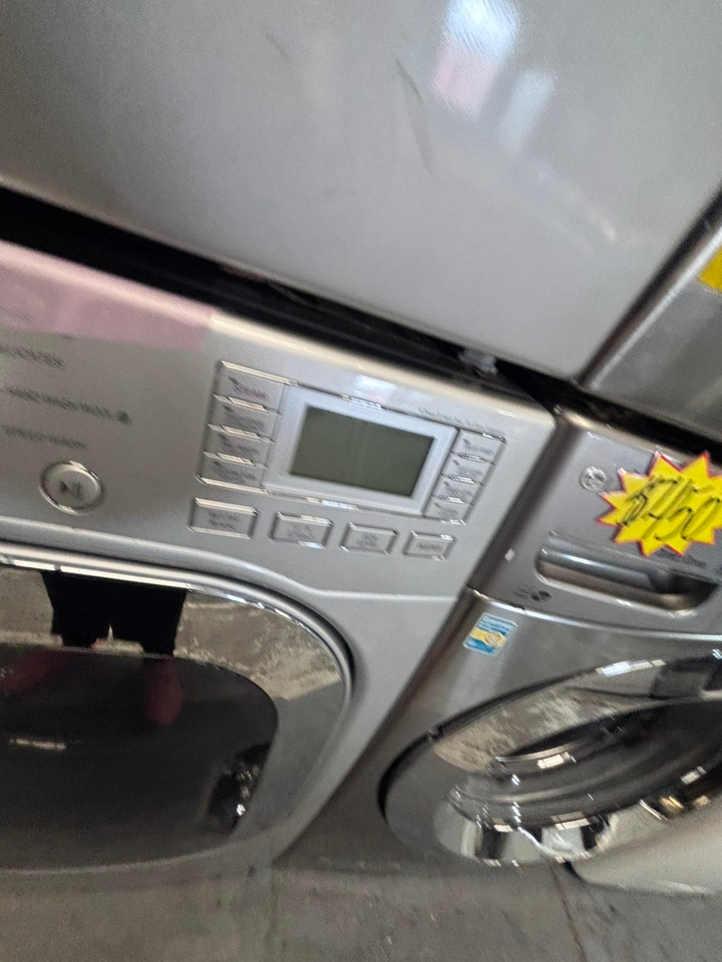 >* July 4th special 🔥🇺🇸LG large capacity washer & dryer set electric 220v front load stackable or side by side - sensor dry in gray #WERR6SET