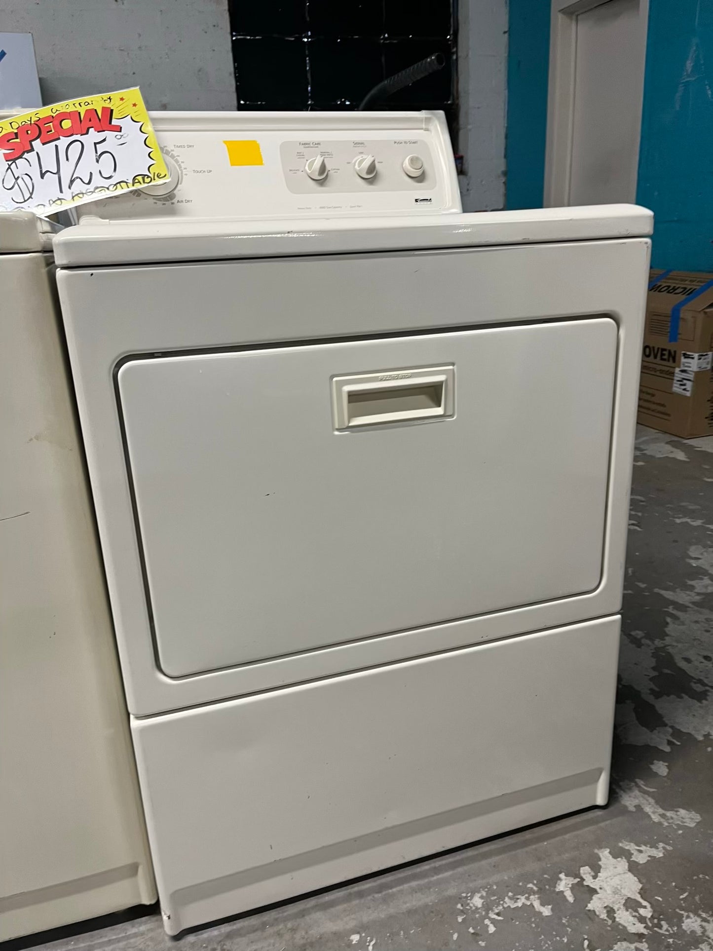 - Kenmore washer & dryer set electric 220v side x side top load w/agitator used-refurbished #WD239TB