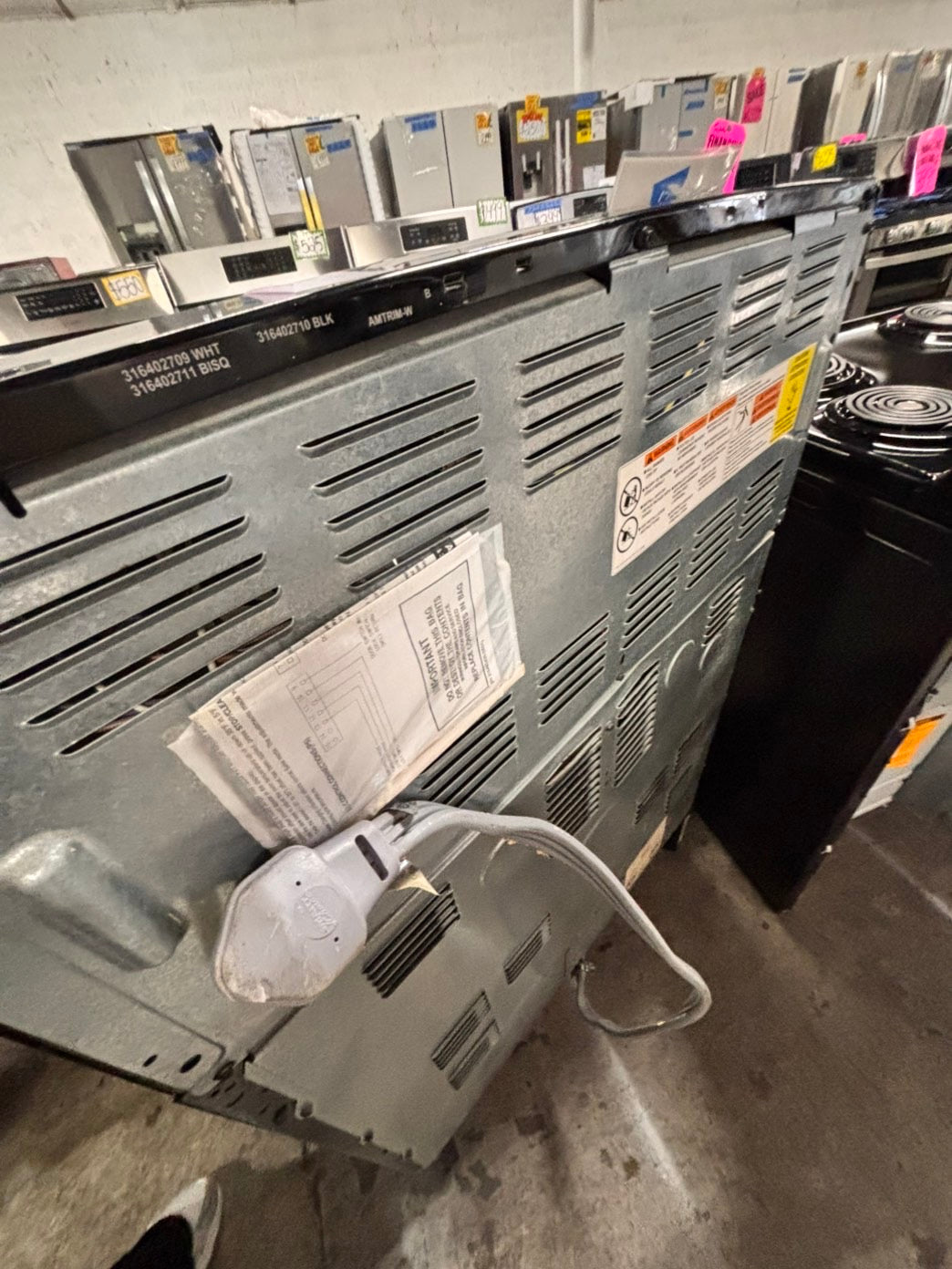>special💫kenmore Glass Top electric stove bake /broil,Self clean 30” 4 burner ,black color, used-Refurbished #KESC99B