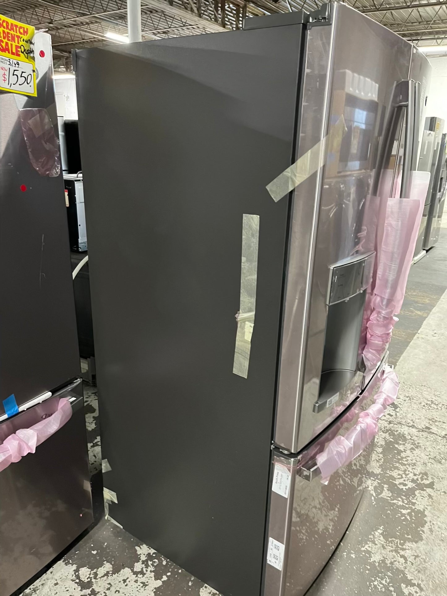 Open Box 📦 GE French Door Refrigerator stainless steel w/ice water dispenser - Item number #RF633A 36” in