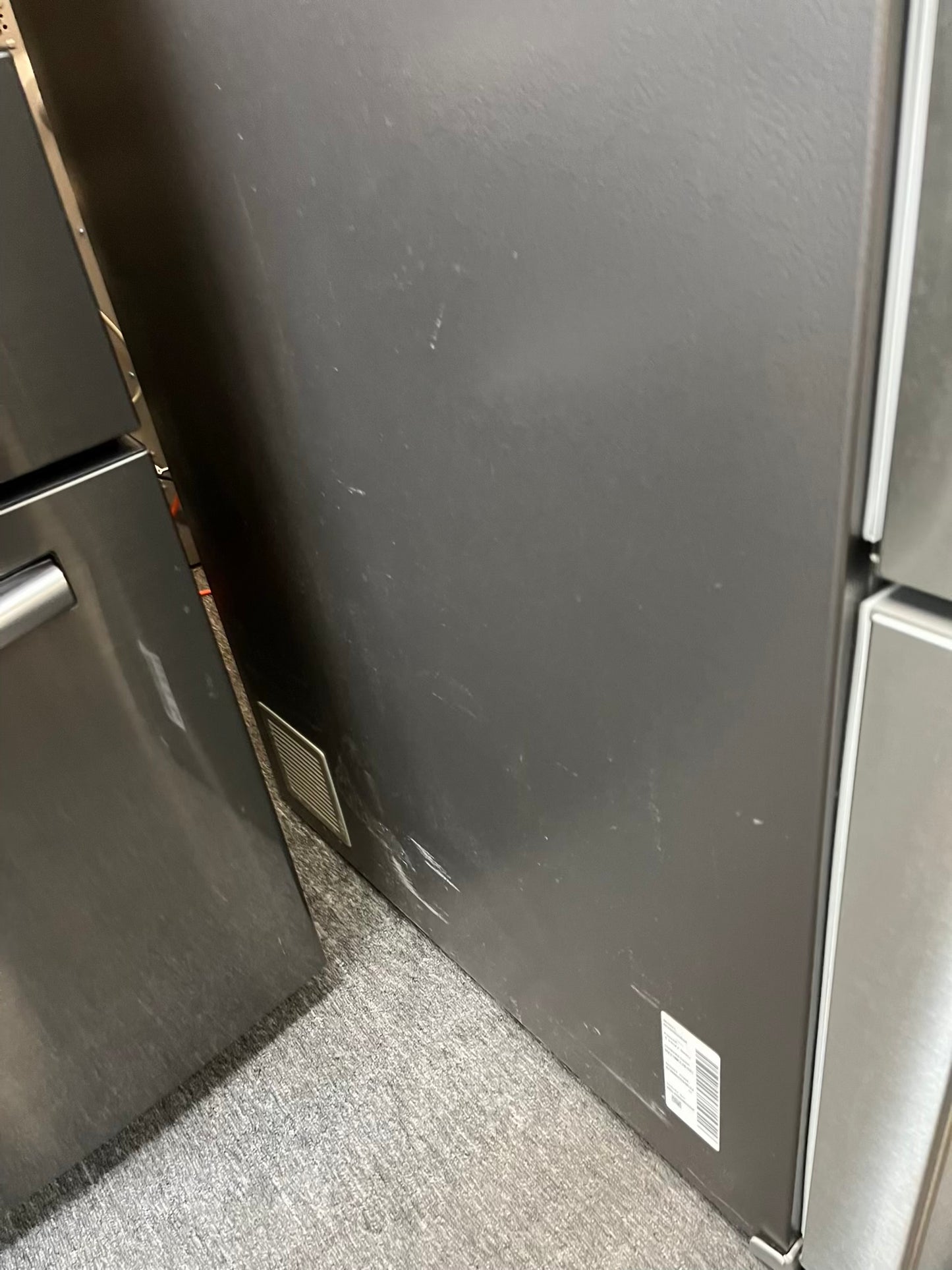 Used | Refurbished Samsung four door refrigerator stainless steel w/ice water dispenser 36" #RF502YL