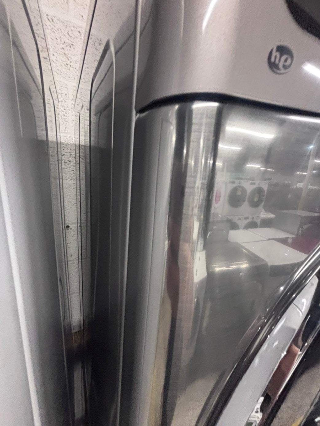 >*LG washer large capacity silver color stainless steel drum great condition used-refurbished #WGDS42B