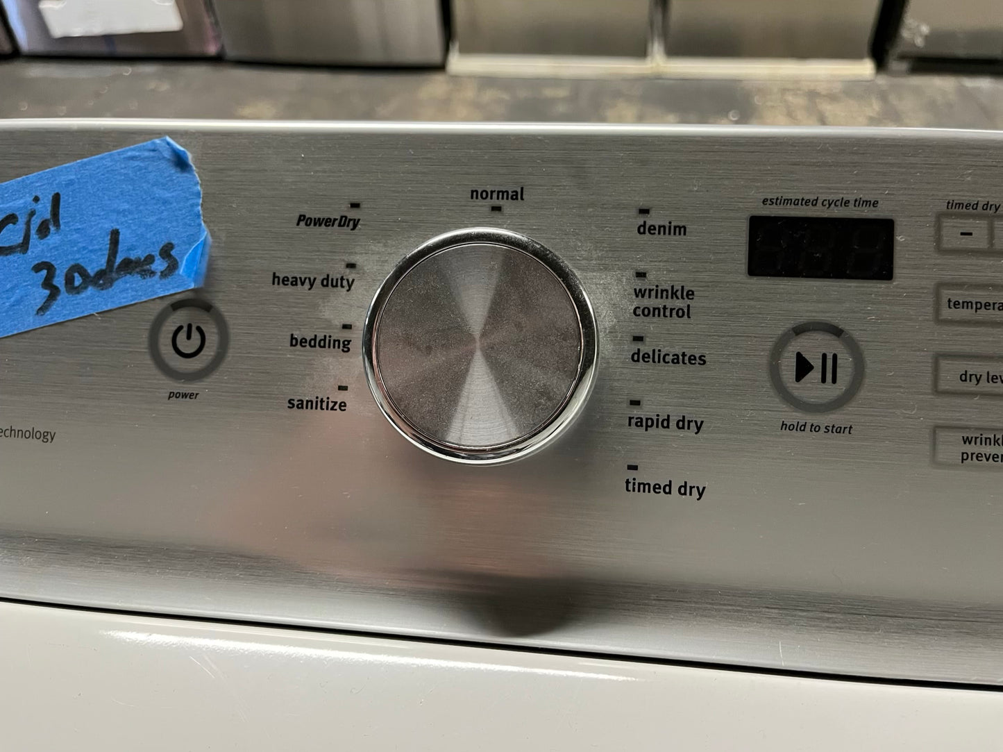 - Maytag electric dryer 220v large capacity in white #ED404FBB