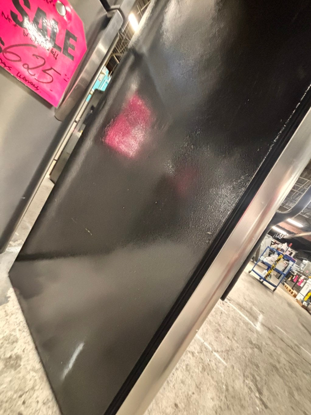>specialš„GE black 30ā Top freezer fridge with ice maker black used-refurbished #RFX2FB