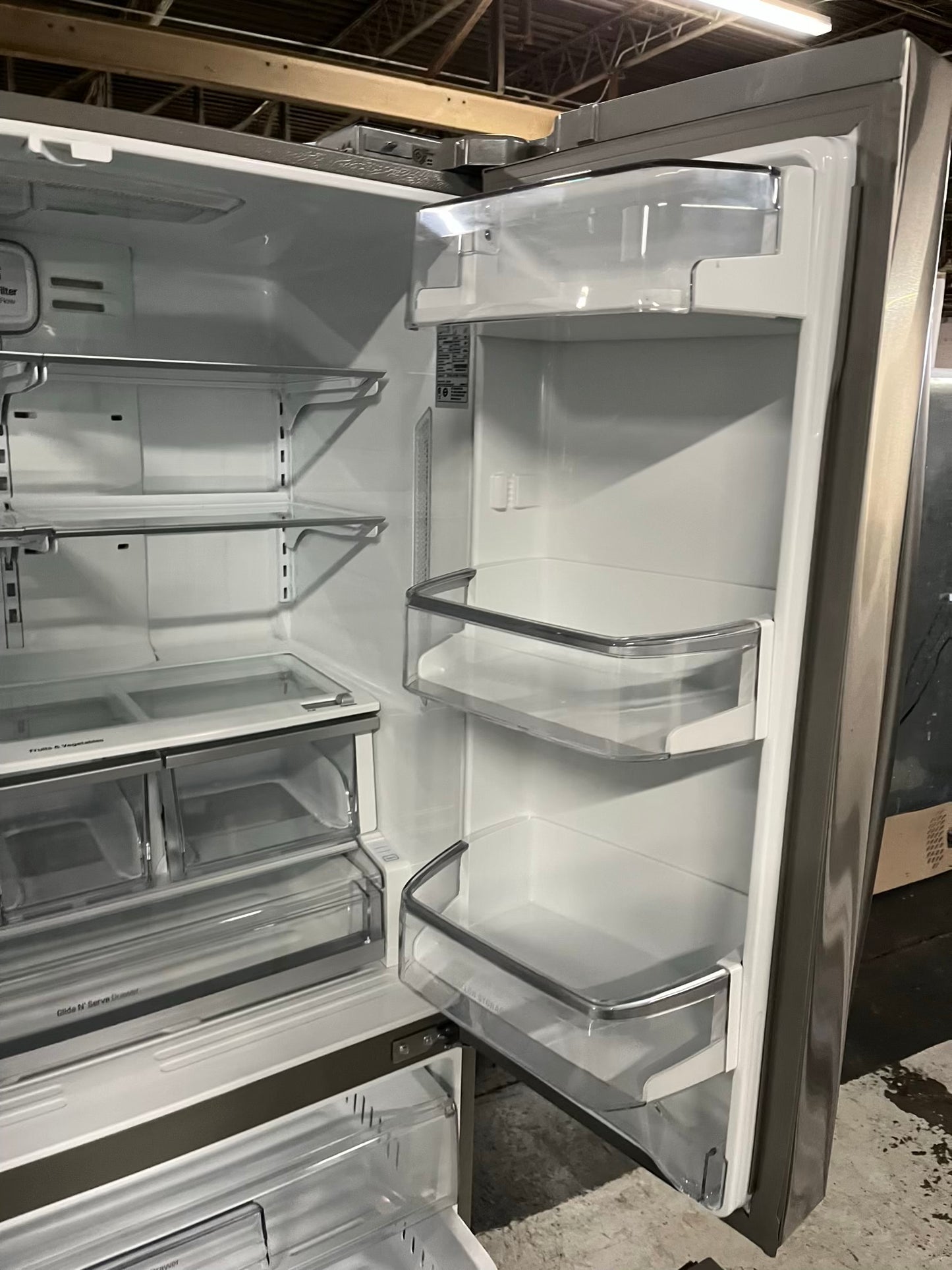 LG French door Refrigerator counter depth stainless steel w/ ice water dispenser 36" #RF392FB
