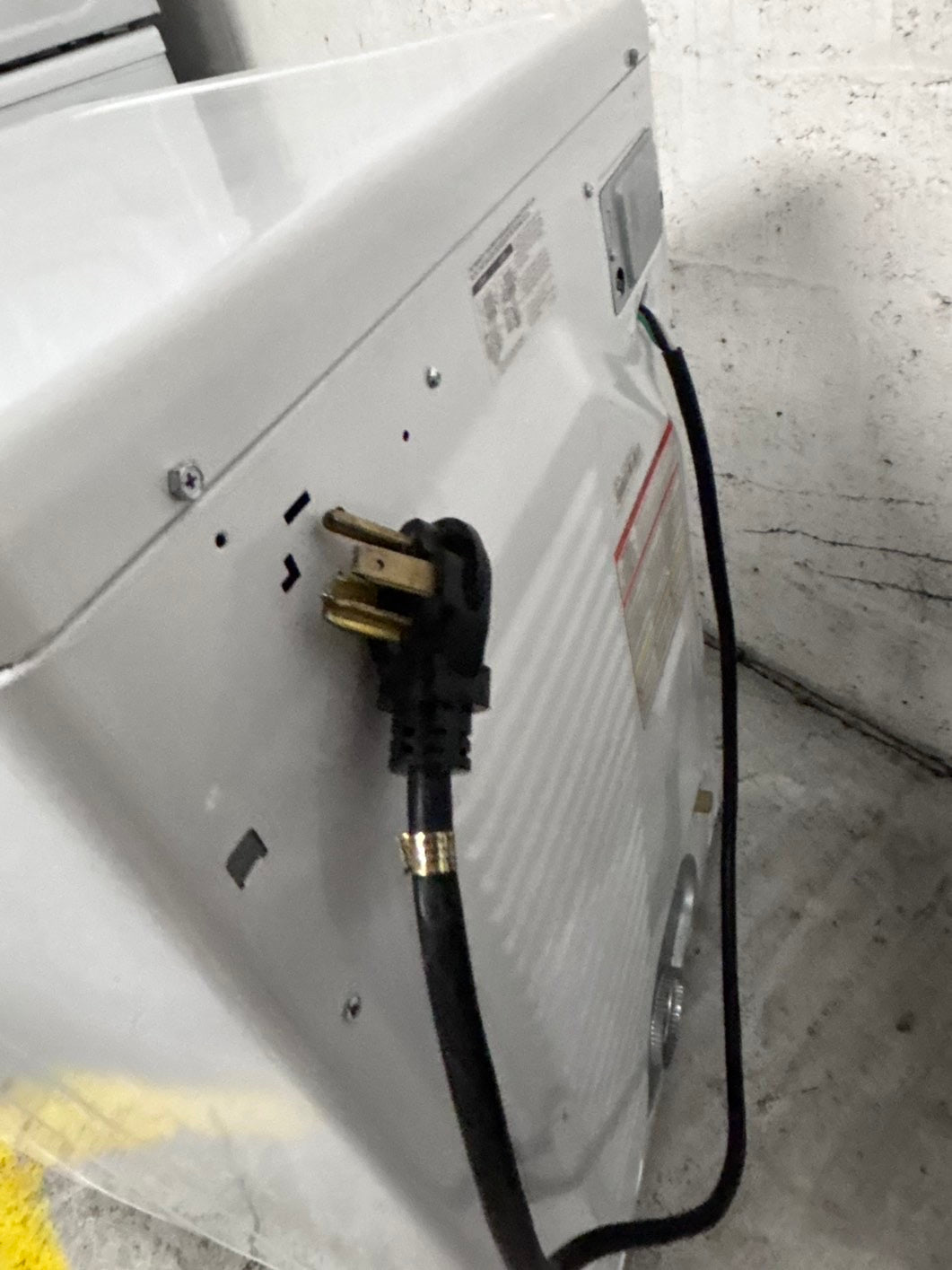 >samsung sensor Dry front load stackable electric 220v dryer in white 27" #EDS54PB