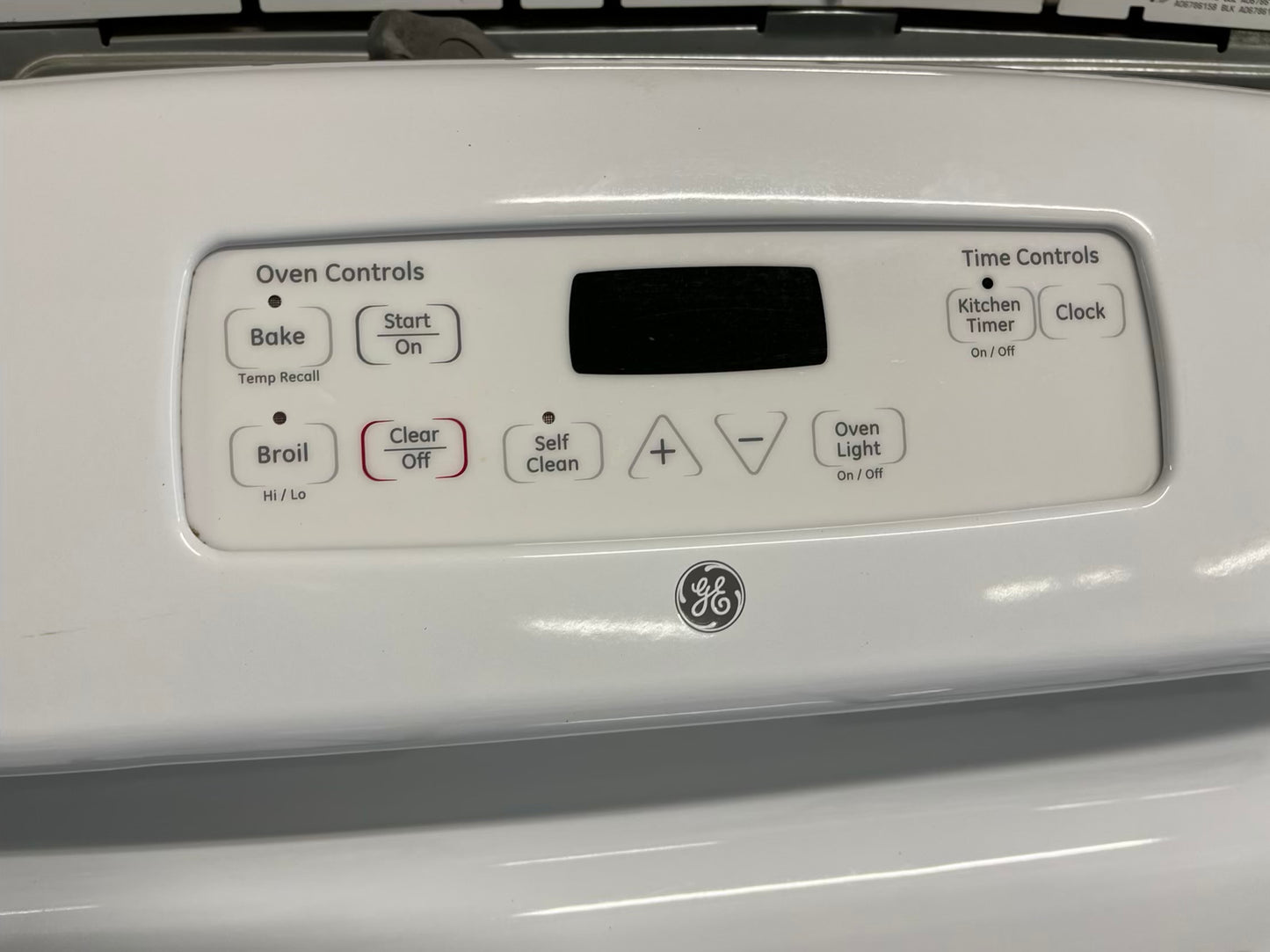 GE gas range stainless steel 4 burner bake broil hi/lo self clean 30" #ER677JB