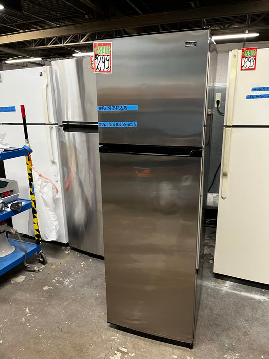 🎄Holiday Sale 🎁 Summit top freezer refrigerator stainless steel used refurbished 21” #RF93451B