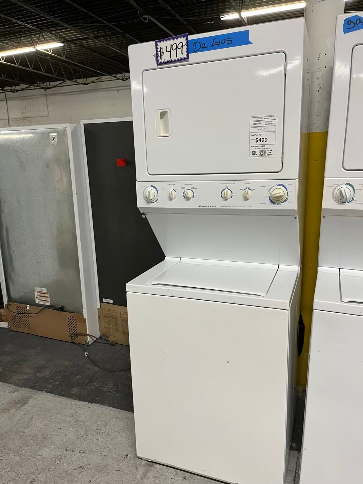 Frigidaire laundry center GAS washer & dryer set 27" #LC595HB