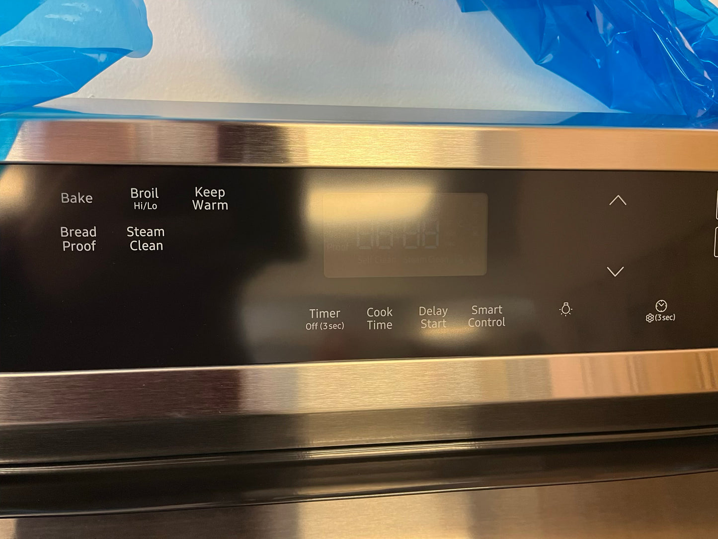Open Box Samsung electric range stainless steel broil hi/lo bake 4 burner #ER855PL