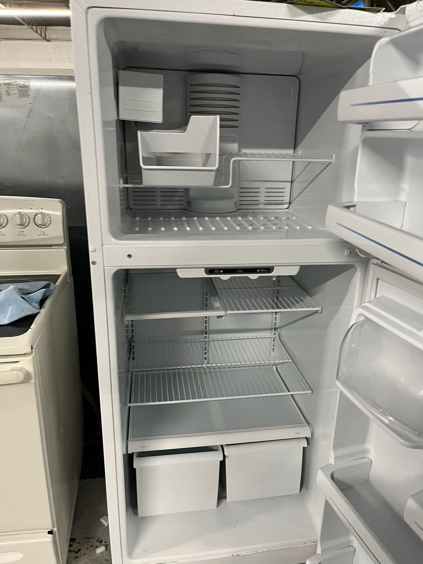 - GE Top freezer Refrigerator white | Item number #RF663VB 30” in Refurbished