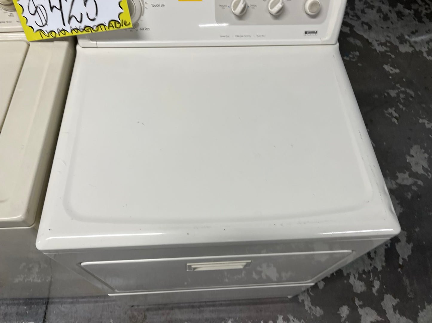 - Kenmore washer & dryer set electric 220v side x side top load w/agitator used-refurbished #WD239TB