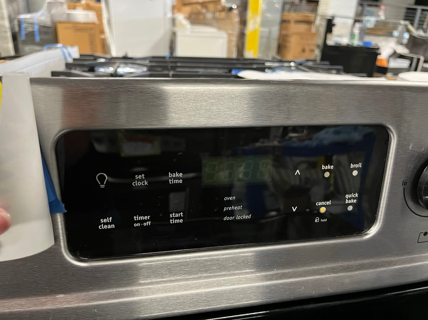 Frigidaire Electric 220v range 5 burner warmer zone stainless steel bake broil self clean 30" #ER513AB-TR