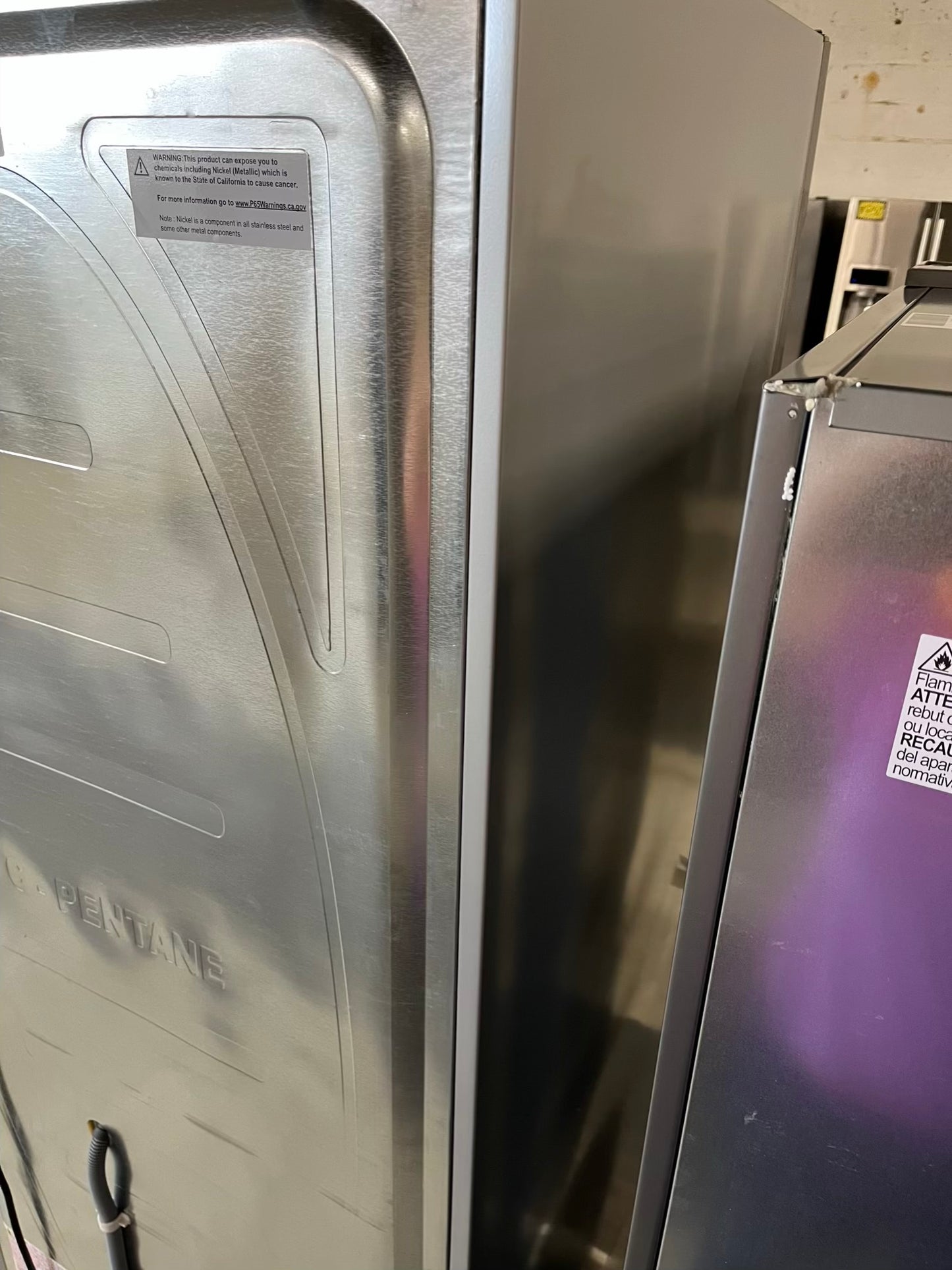 Open Box 📦 Bloomberg Bottom freezer Refrigerator stainless steel w/ice maker Item number #RF645EB 27 1/2” in