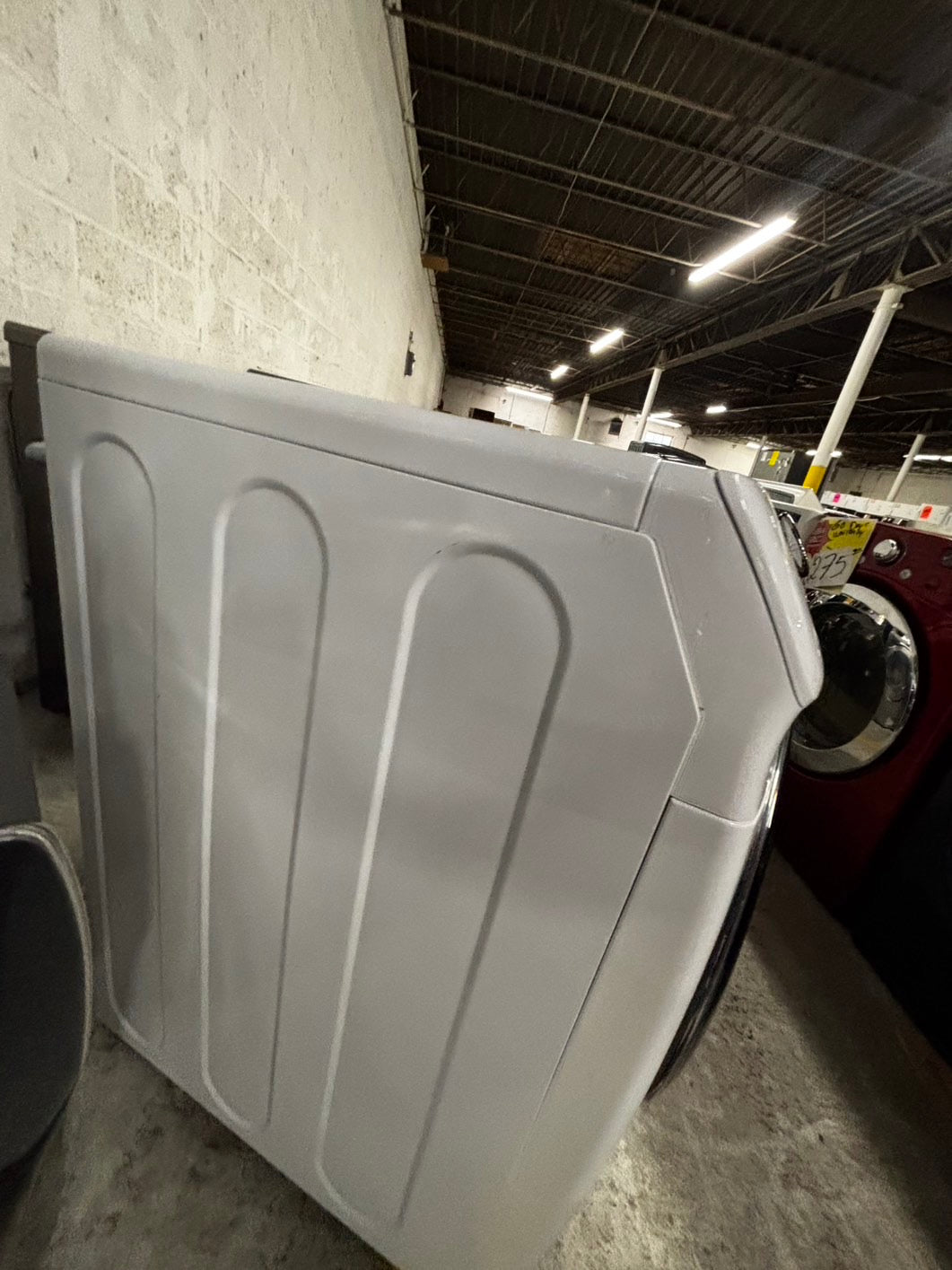 Samsung steam washer 4.5 cu ft & steam dryer 7.5 cu ft set electric 220v front load stackable or side by side sensor dry He in white #WD823JB