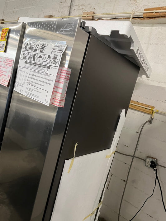 Open box 📦 New S/d Samsung 36 in. 28 cu. ft. Standard Depth Smart Side by Side Refrigerator in Fingerprint-Resistant Stainless Steel #RFSA288PL