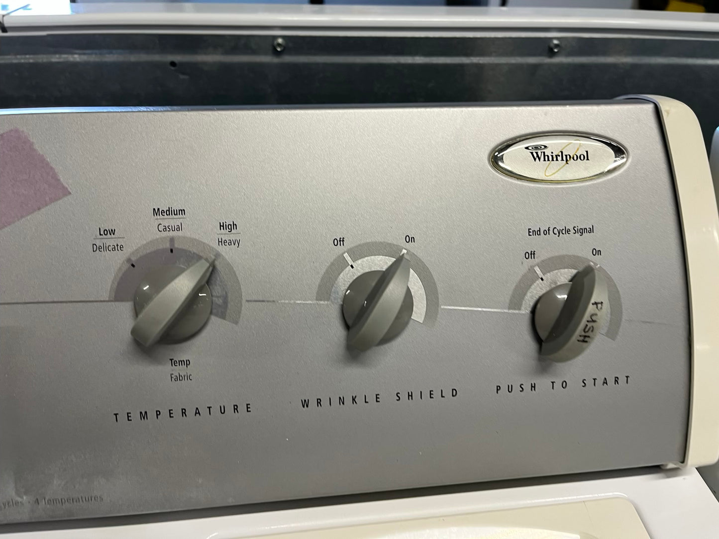 Whirlpool side x side GAS dryer large capacity 29" Refurbished #GD396DB