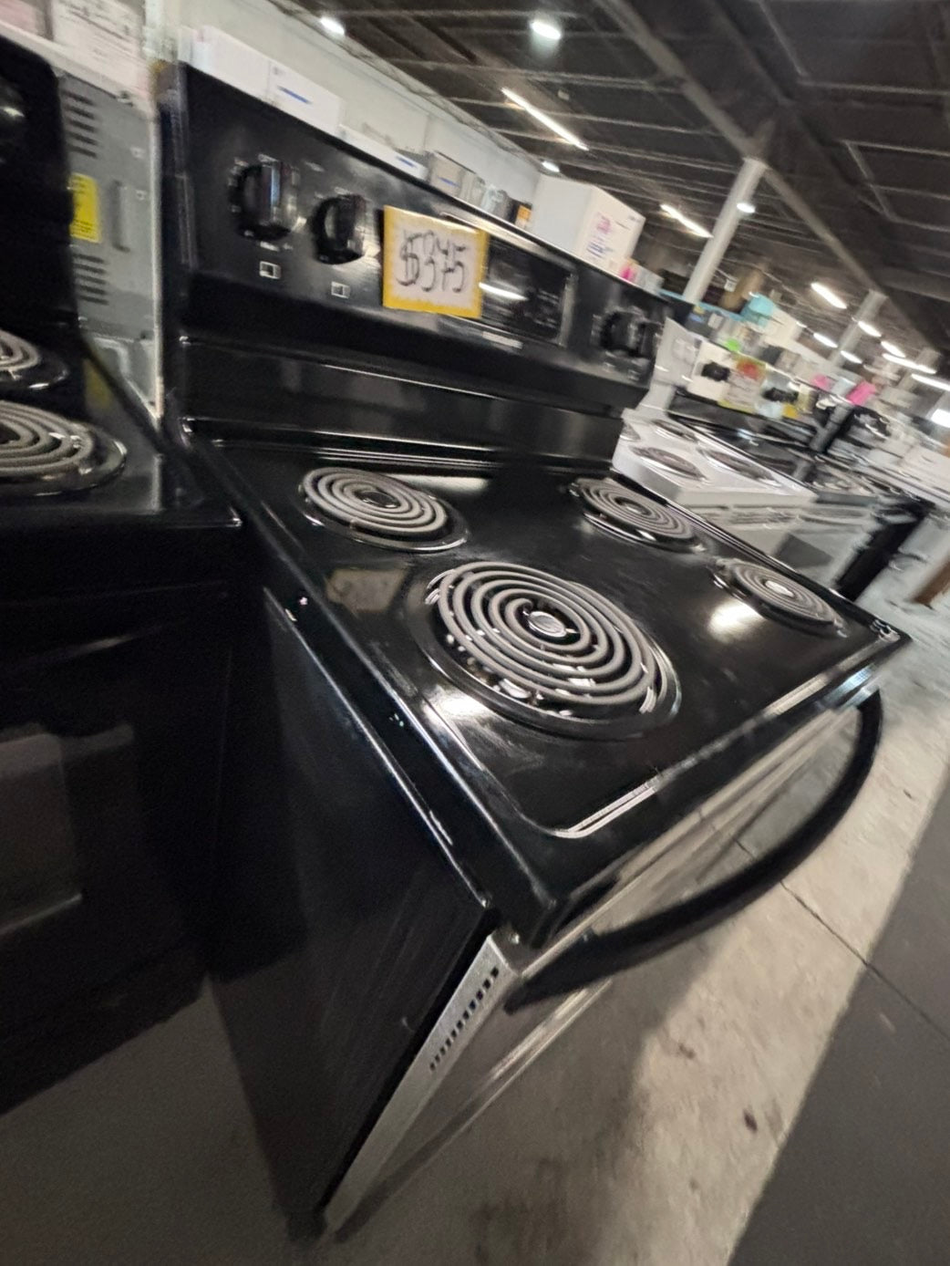 }kenmore stainless steel & black electric coil top range coil 220v bake /Broil 4 burner used-Refurbished great condition 30" #FH221Z1B