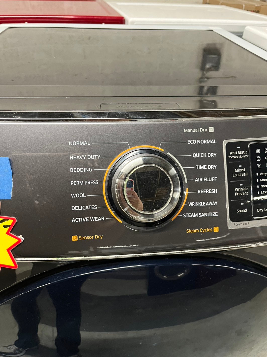 -Samsung front load stackable Gas dryer black #DG22B
