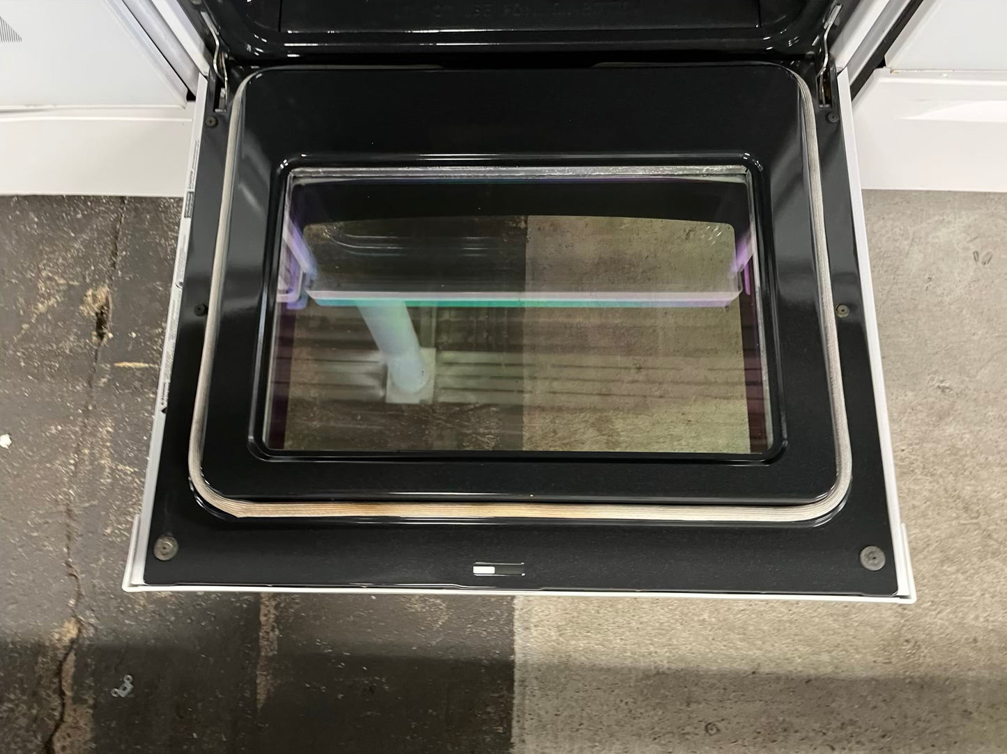 Kenmore electric range 220v 5 burner warm zone convection bake broil self clean in white Refurbished 30" #ER185LB