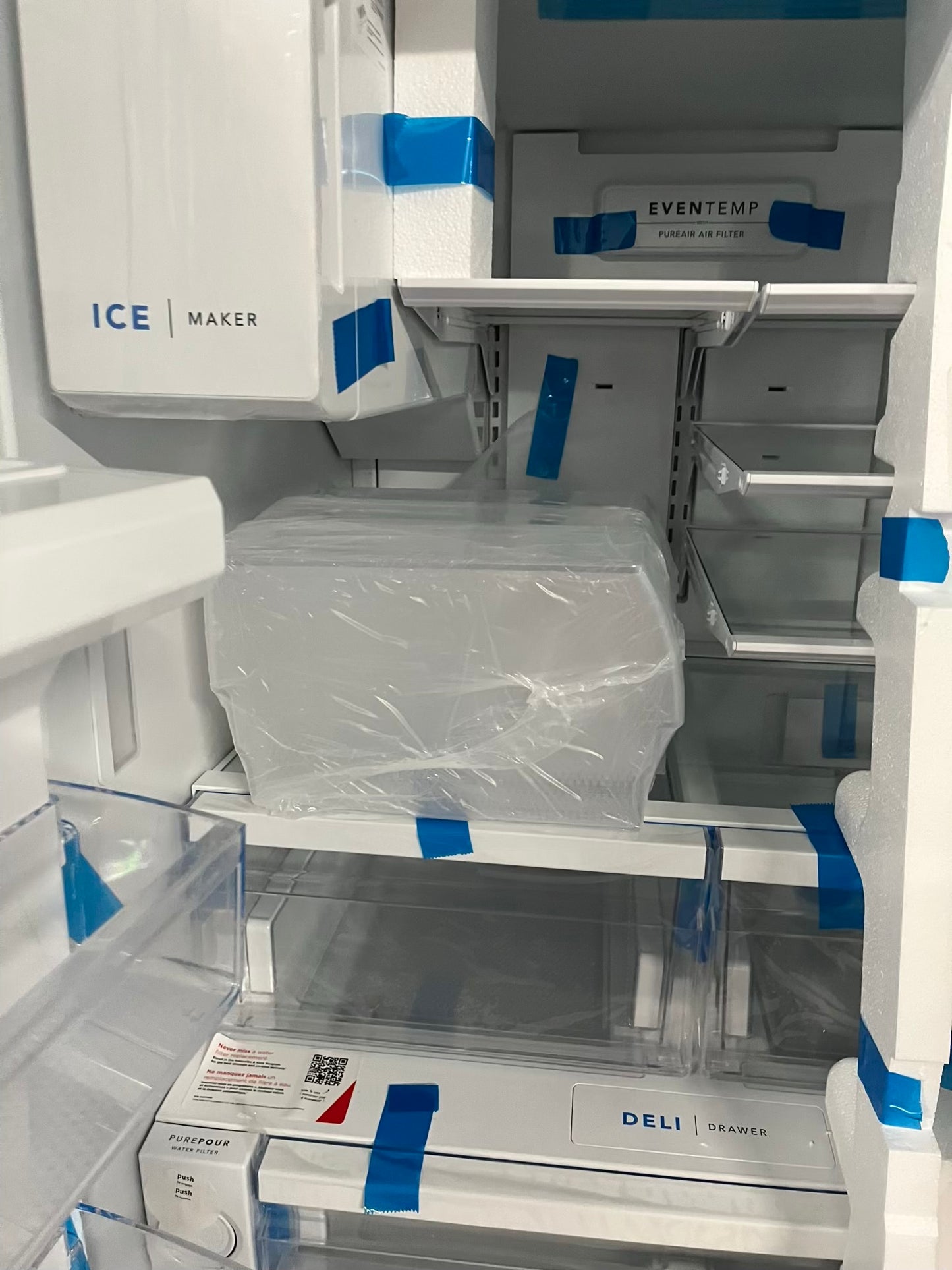 Open Box 📦 | scratch & dent Frigidaire French door refrigerator w/ice water dispenser in white 36" #RF504DB