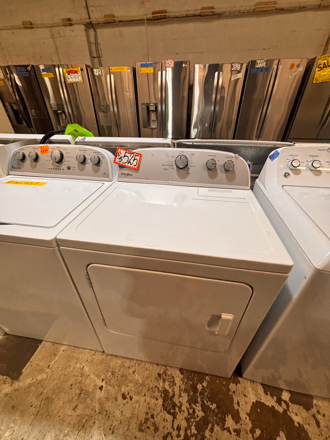 >*/whirlpool top load washer & electric dryer 220v set top load side by side #TS54TYB