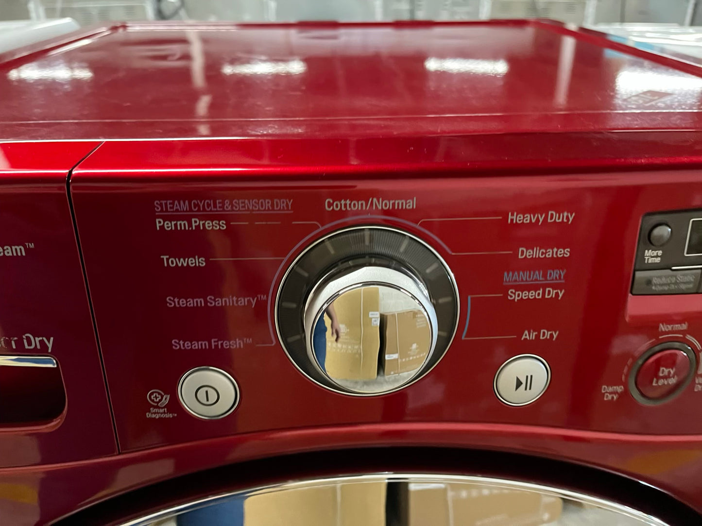 LG front load stackable electric 220v dryer in red 27" #ED419PB