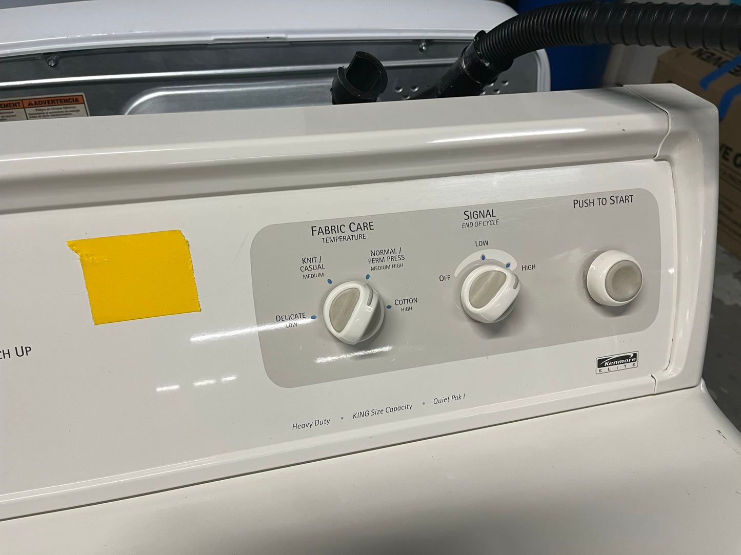 - Kenmore washer & dryer set electric 220v side x side top load w/agitator used-refurbished #WD239TB