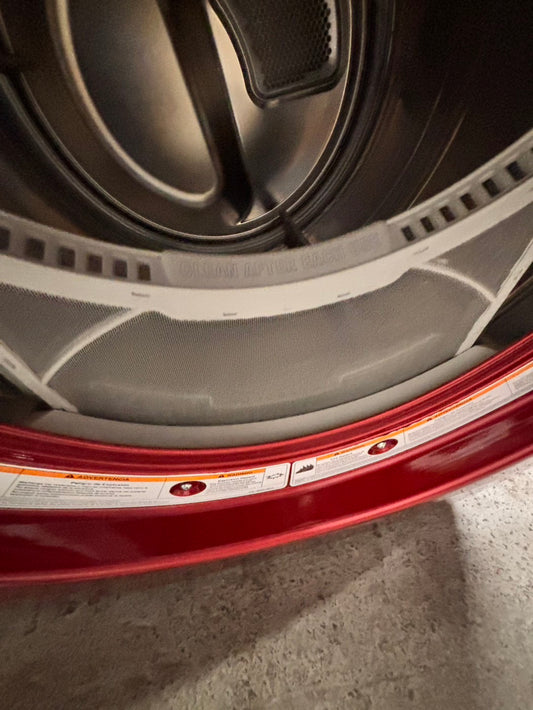 >special🔥LG sensor Dry front load stackable electric 220v dryer in red 27" #EDLAQ4B