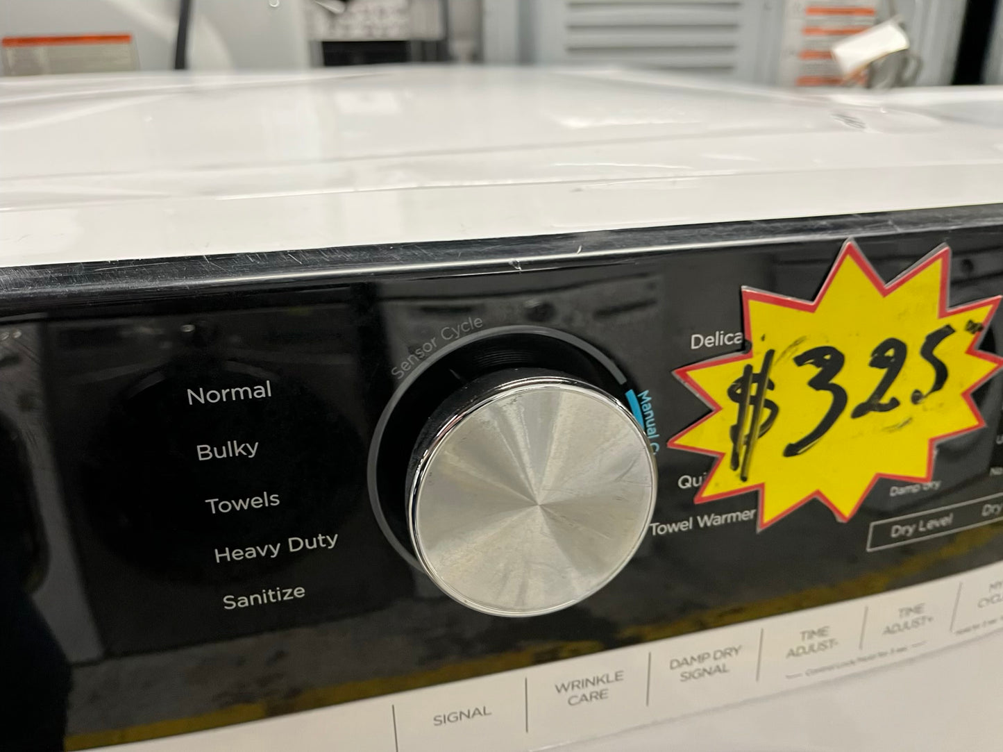 Midea electric dryer 220v front load large capacity in white 27” #ED301AB