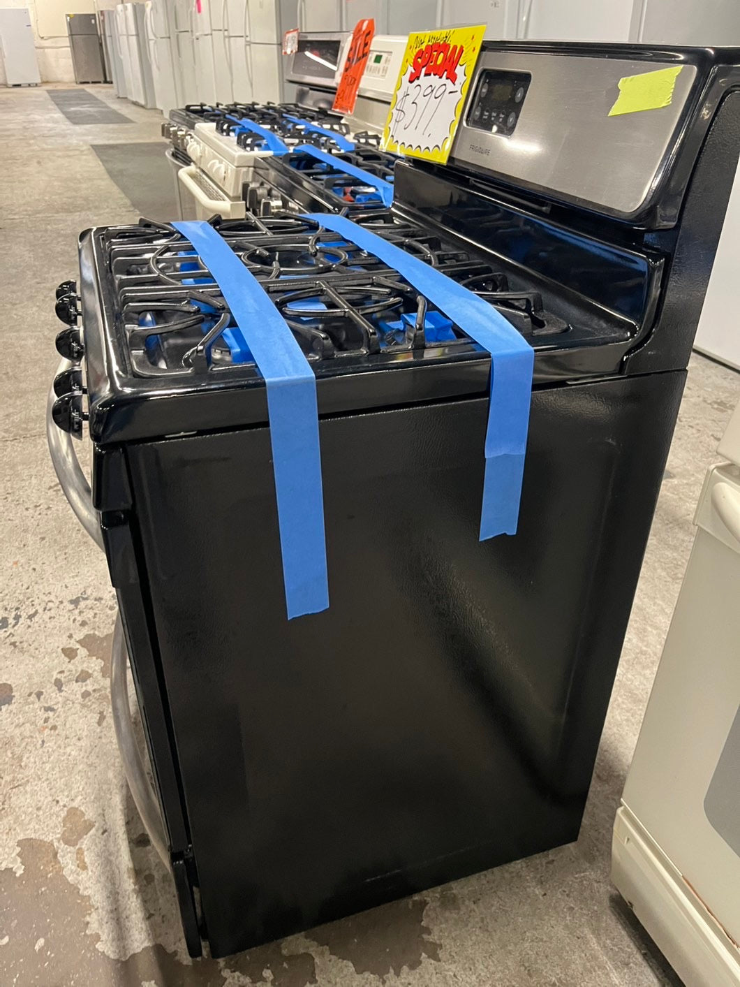 💥FLASH SALE ⚡️Frigidaire gas range 5 burner bake broil stainless steel Refurbished 30" Refurbished #GRS67B
