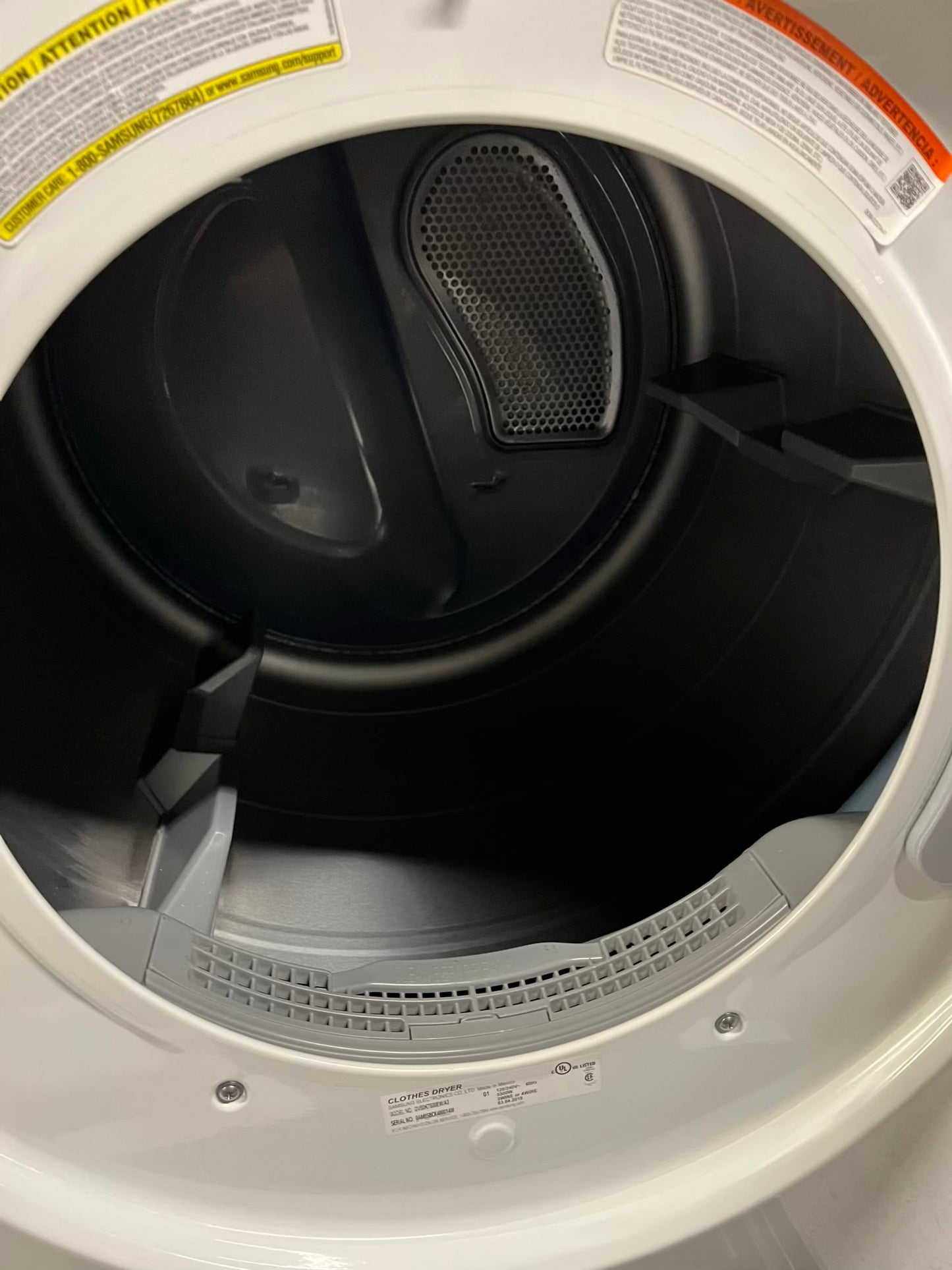 -Samsung front load washer & dryer set electric W/pedestal extra storage 27" #WD953CB