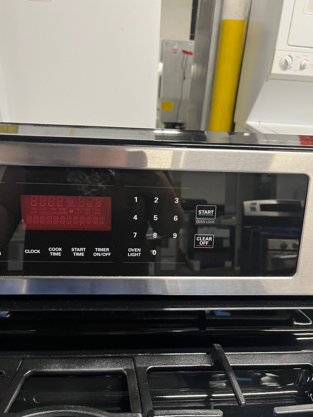 LG gas range stainless steel 5 burner convection bake broil roast Warm Proof self clean 30" #GR111B