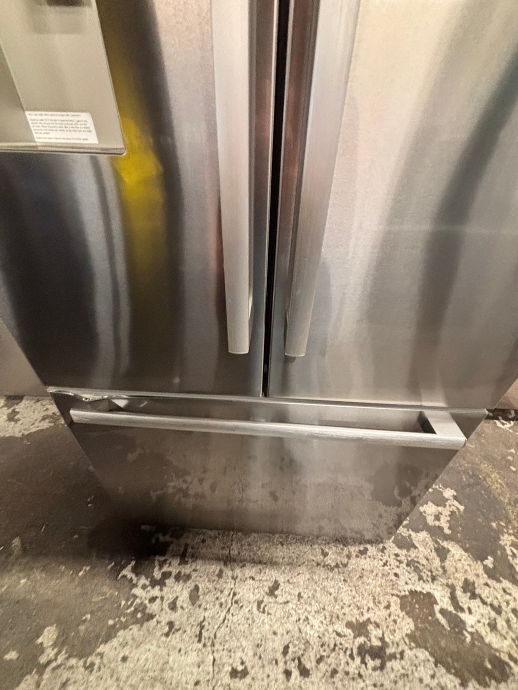 >🎈sale🎈 ‼️’’AS IS”.‼️ Bosch 500 series counter depth French doors fridge new scratch and dent (costumer return )with ice maker & water dispenser - Stainless Steel #RBSH25B