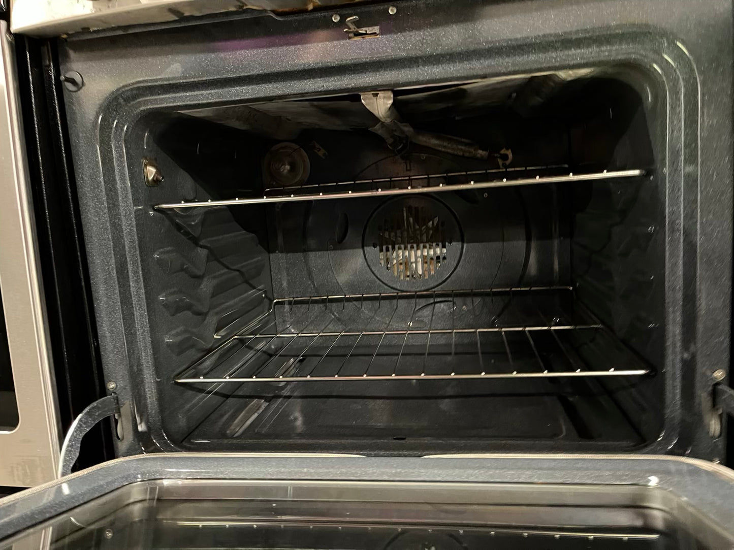 GE Profile gas range stainless steel 5 burner convection bake roast broil hi/lovely clean 30 in #GR392AB